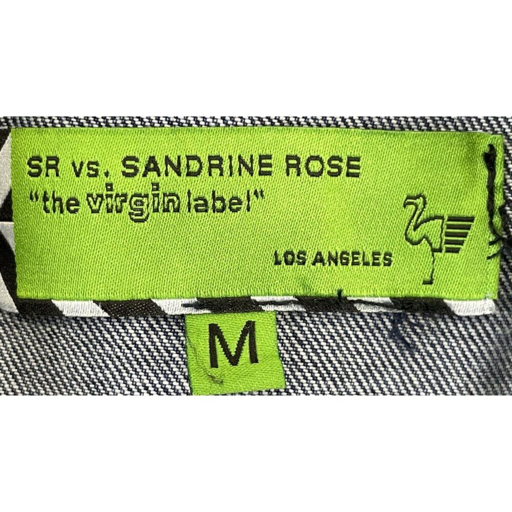 FP x Sandrine Rose L’Artiste Distressed Denim Jean Jacket, Medium - Picture 9 of 11